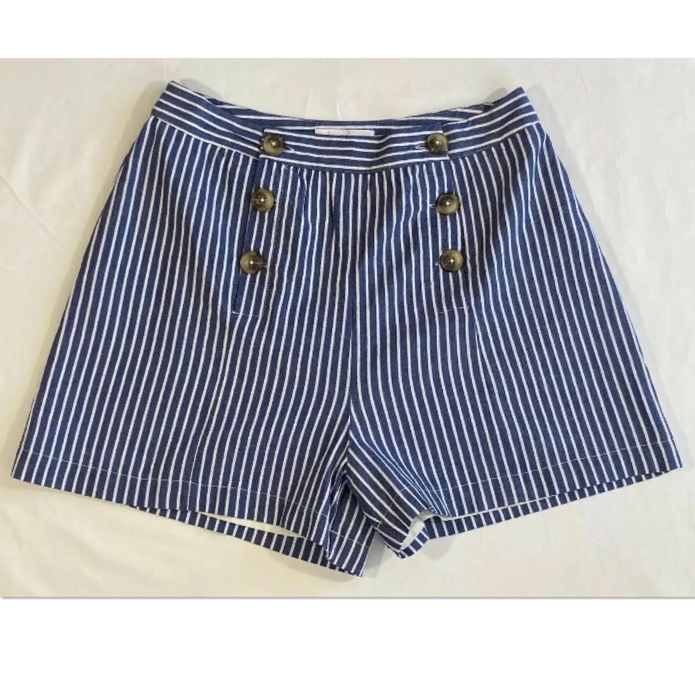 Love & Piece Striped Sailor Junior Shorts Med NWT